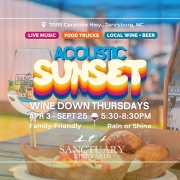 Acoustic Sunset Wine Down Thursday at Sanctuary Vineyards benefit event